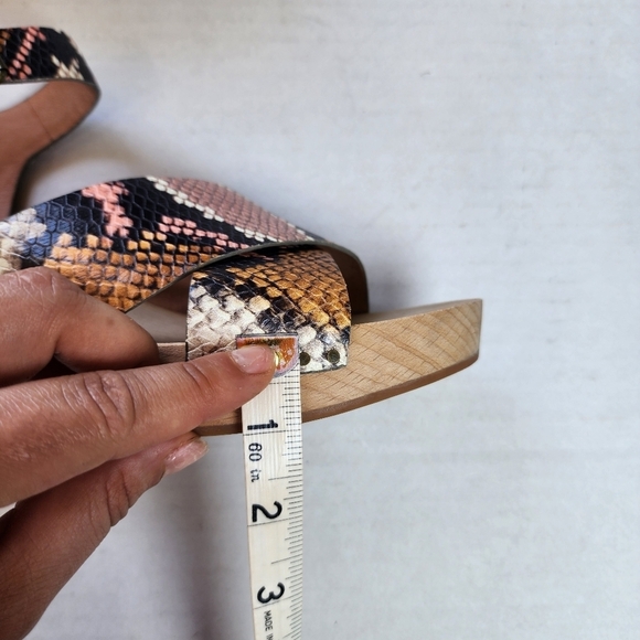 🌸 Madewell | Chuncky Snakeskin Sandals, 9.5 - Picture 6 of 9